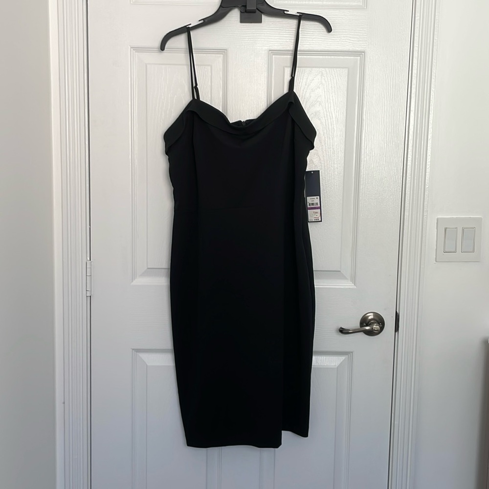 RACHEL Rachel Roy slim black dress nwt